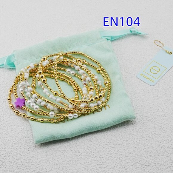 Enewton Purple Cross Bead Bracelet - Picture 3 of 7